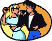 Young Couple Fast Dancing to 60's Oldies Music