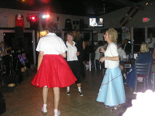 The Do's & Don'ts 50's Poodle skirts at Bobbers Grill