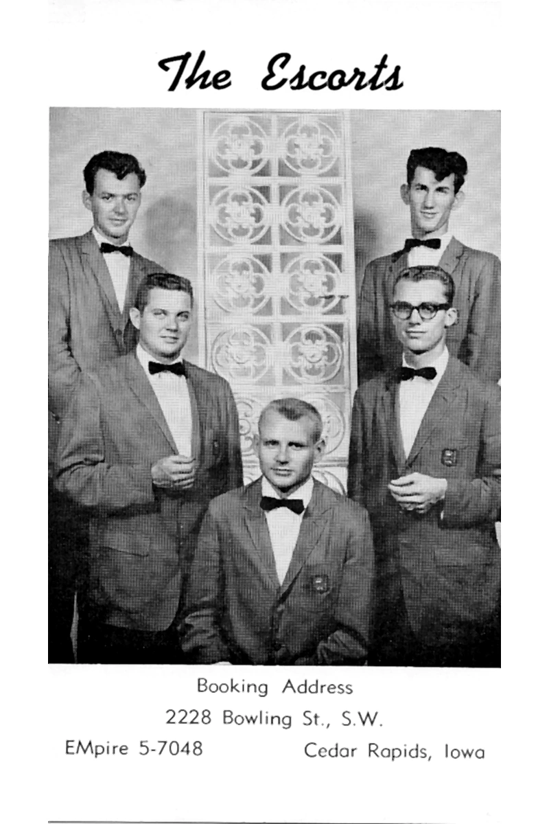 Original members of The Escorts in 1959, the Iowa rock band later renamed The Do's & Don'ts