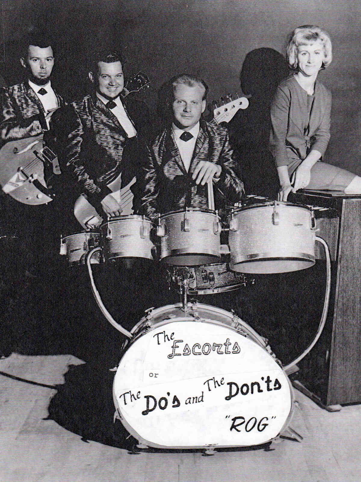 The Do's & Don'ts Band original members: Dick Burns, Dick Sherman, Roger Booth, and Zelda Sherman.